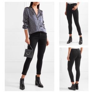 NWT Rag & Bone High Waist Velvet Skinny Jean
